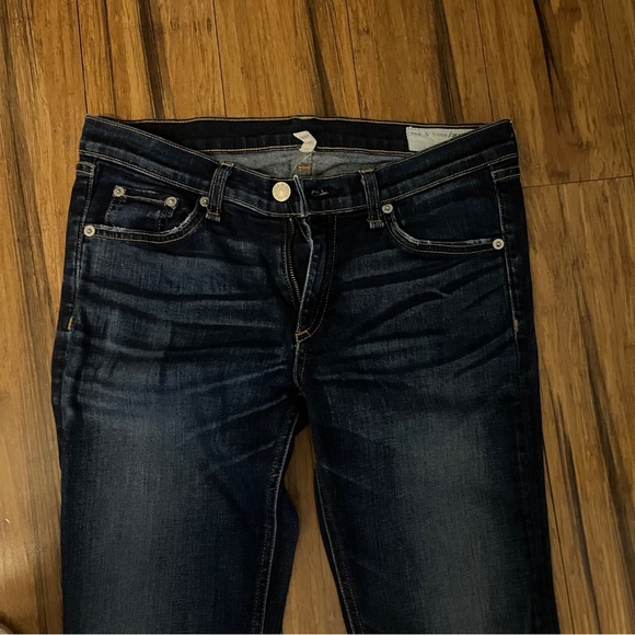 Rag & Bone Dark Wash Skinny Jeans - Picture 2 of 6